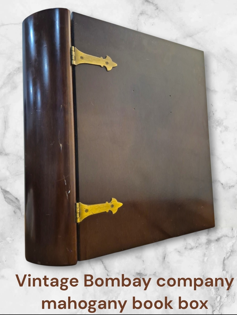 Bombay Company Mahogany Faux Book-Style Storage/Jewellery/Keepsake Box - Vintage